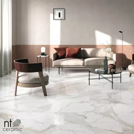 Керамогранит NT Ceramic Bright and Shiny Calacatta Light Grey NTT9121P
