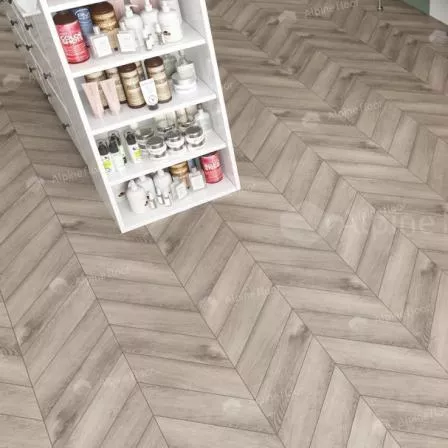 Кварцвиниловая плитка ПВХ клеевая Alpine Floor Chevron Alpine LVT Дуб Исида ECO 20-8