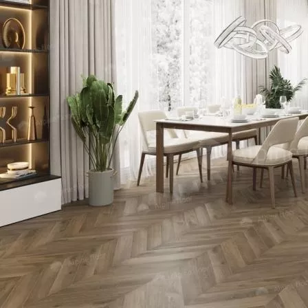 Кварцвиниловая плитка ПВХ клеевая Alpine Floor Chevron Alpine LVT Дуб Насыщенный ECO 20-4