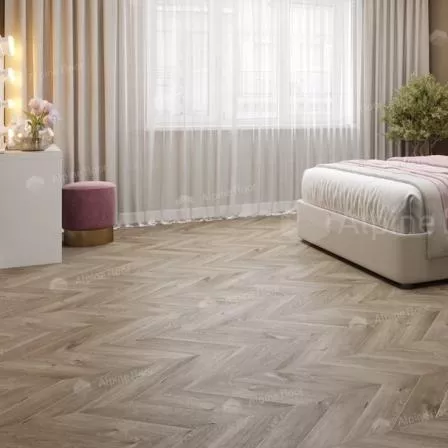 Кварцвиниловая плитка ПВХ клеевая Alpine Floor Chevron Alpine LVT Дуб Натуральный Отбеленный ECO 20-3